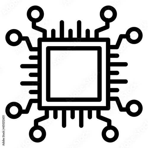 Brain Chip Icon
