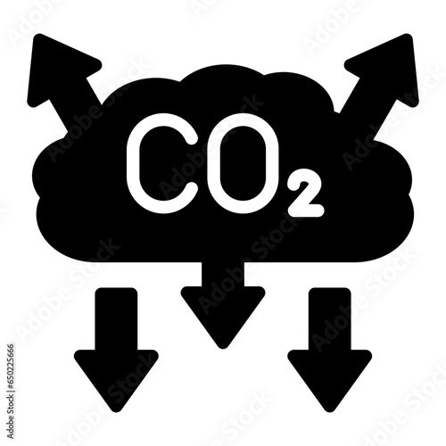 CO2 Pollution Icon