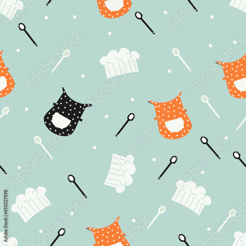 kitchen seamless pattern