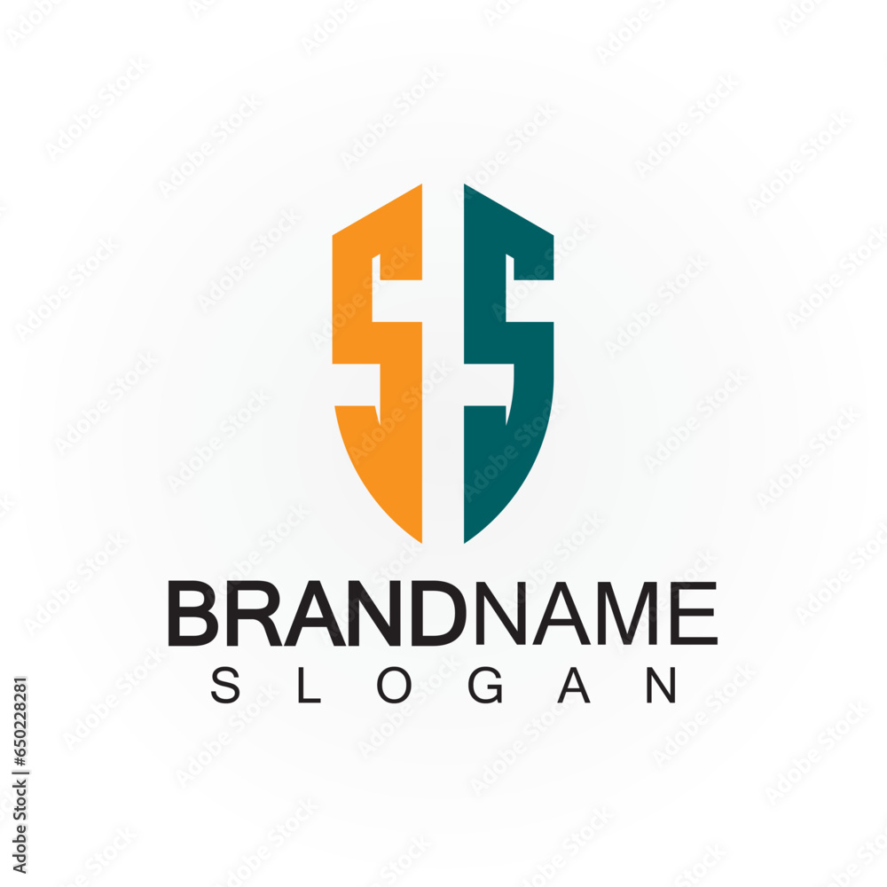 Obraz premium Initial Letters SS Logo Design Vector Template.