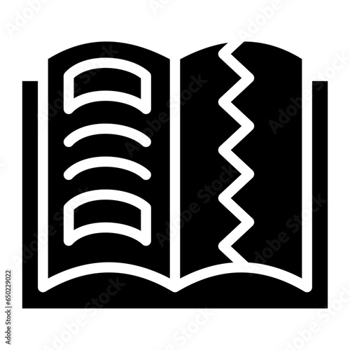Teared Book Icon