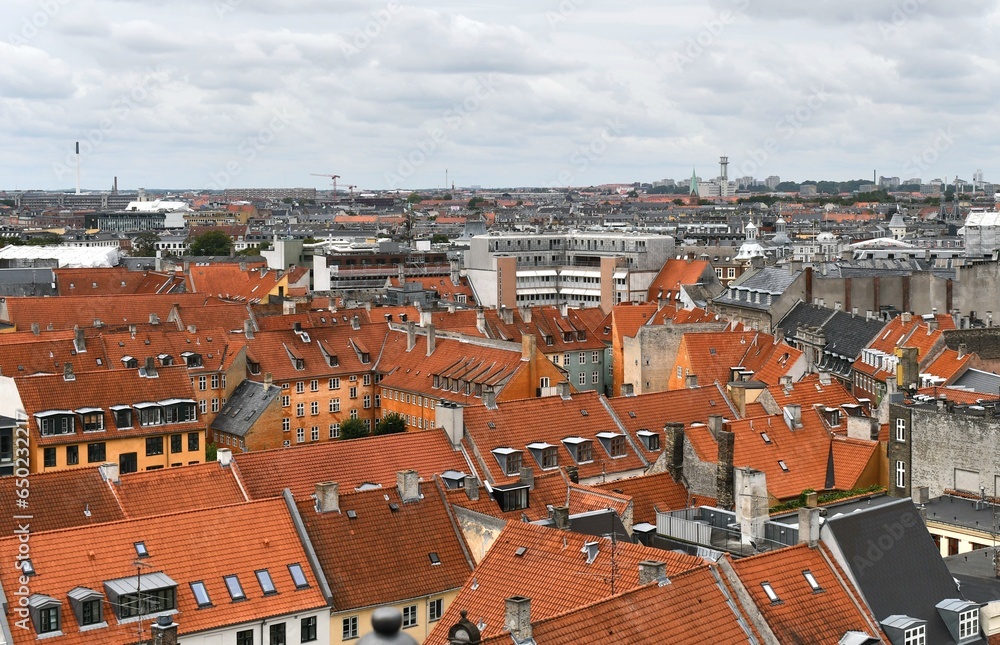 Copenhagen cityscape overlook 