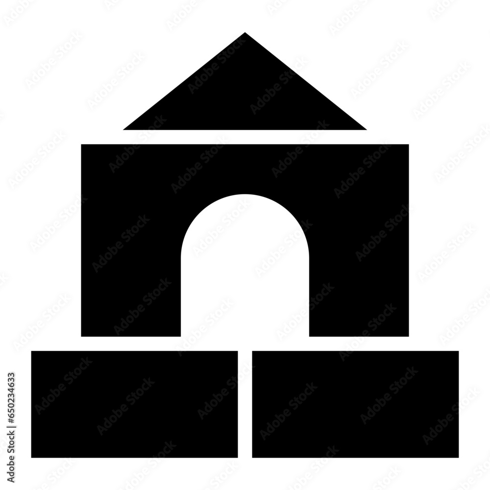 Fototapeta premium Blocks Icon