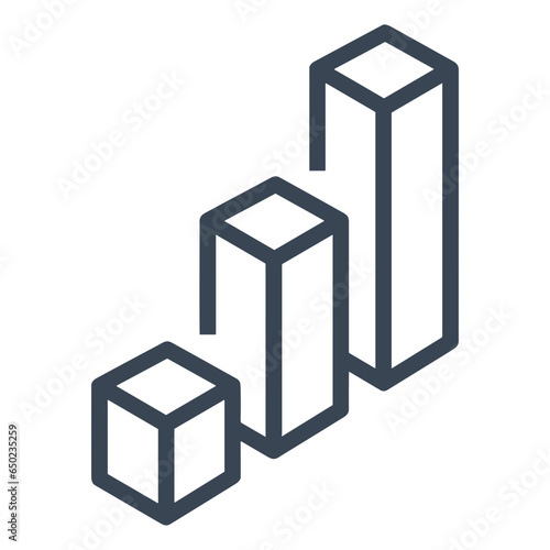 Business chart icon symbol image vector. Illustration of the diagram graphic statistics design image