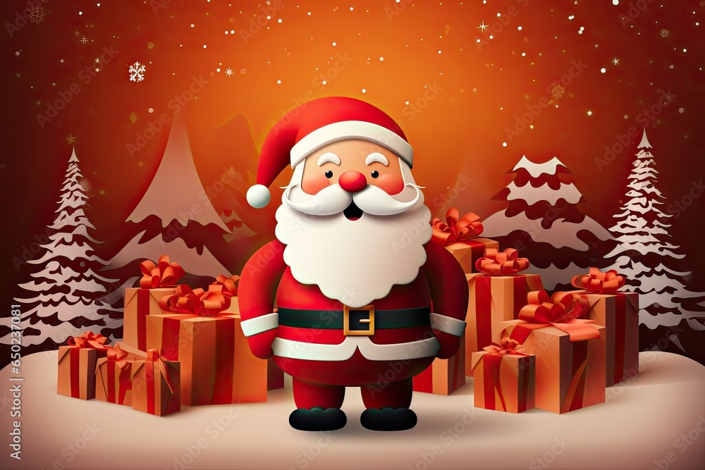 Enchanting Christmas celebrating background concept featuring a festive and magical scene Enchanting Christmas celebrating background concept featuring a festive and magical scene