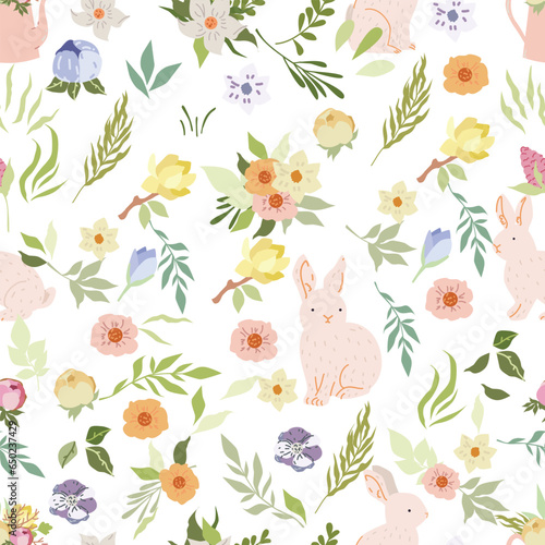bunny seamless pattern