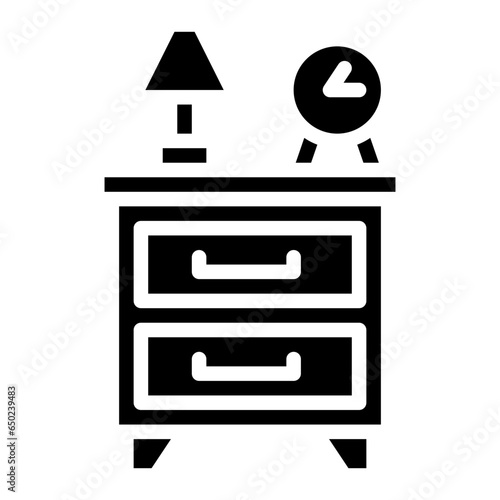 Bedside Table Icon