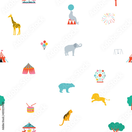 circus seamless pattern