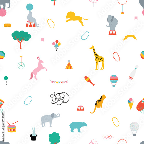 circus seamless pattern