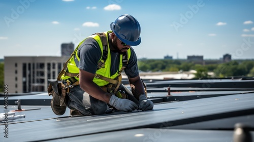 worker on the roof