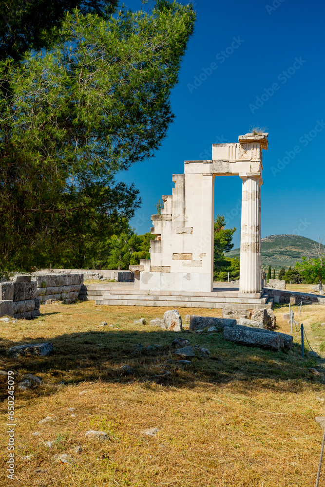 Epidaurus, Greece. Temple of Asklepios	