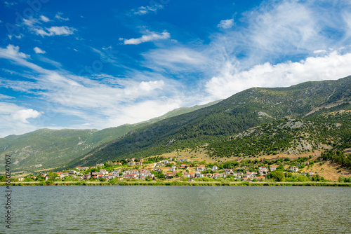 Lake Pamvotis view in Ioannina, Greece 