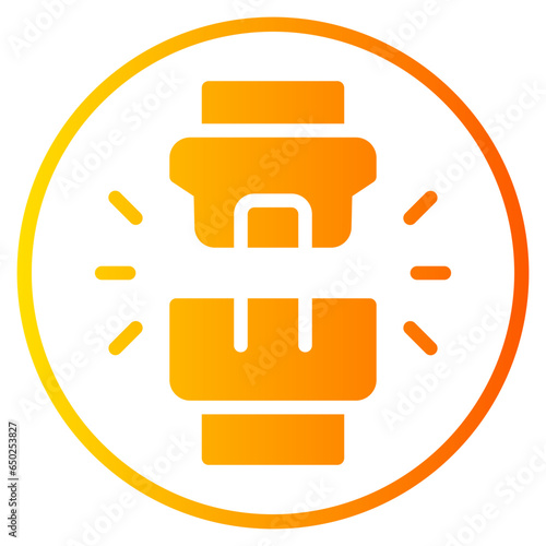 seat belt gradient icon