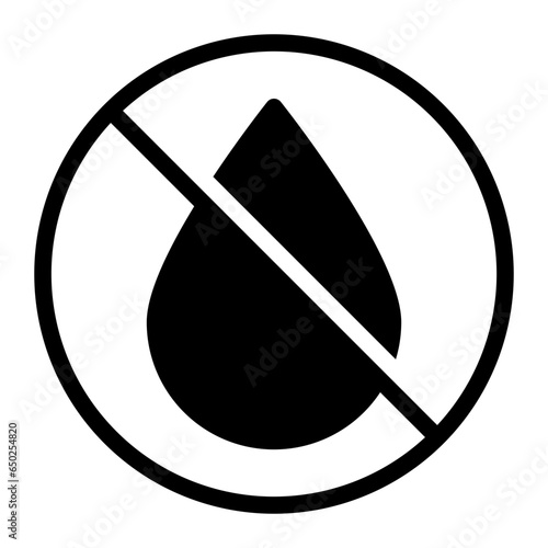 no liquid glyph icon