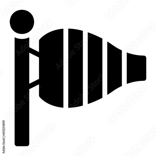 windsock glyph icon