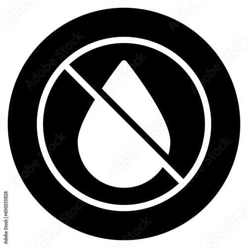 no liquid glyph icon