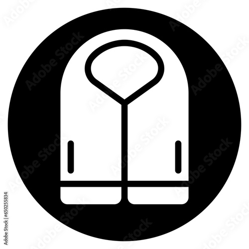 life vest glyph icon