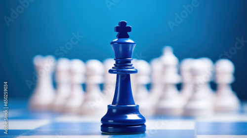 Chess piece representing strategic thinking photo