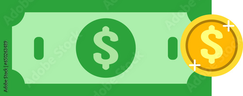 dollar icon green