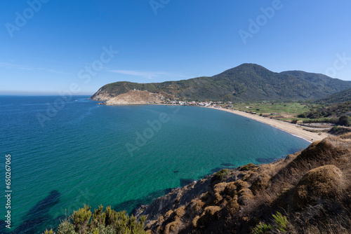 Ballipinar Village beach view in Kapidag Peninsula of Turkey photo