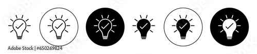 fact icon set in black filled and outlined style. suitable for UI designs
