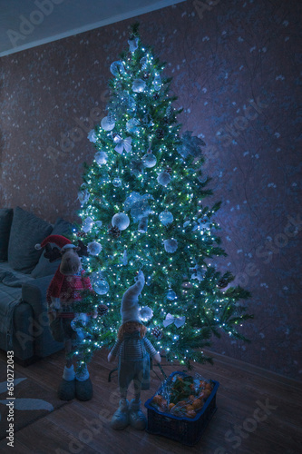 Close up of Christmas tree ...