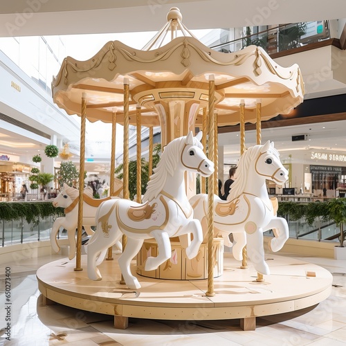 merry go round horse, carousel in the park