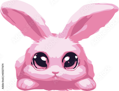 ピンクのウサギ
