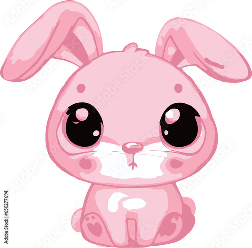 ピンクのウサギ