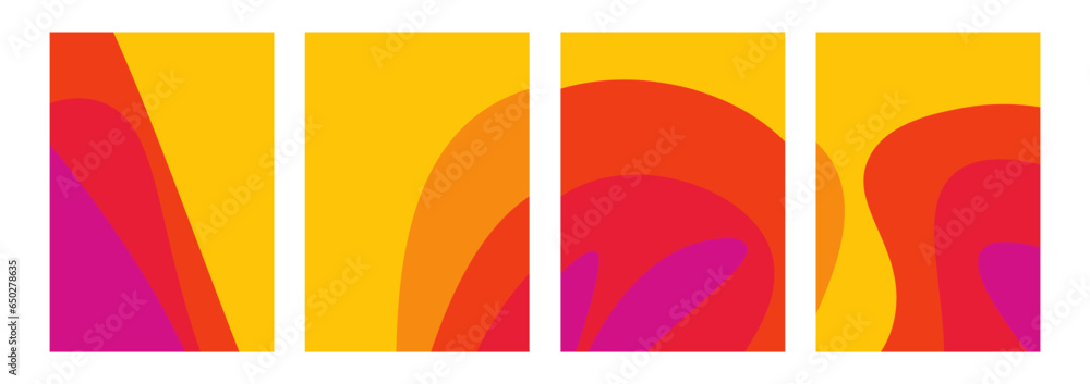 Set of abstract bright color diwali festival background. Dynamic wavy india design. Creative diwali banner background