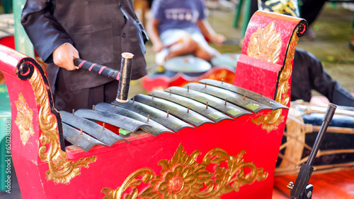 Fotografie Little gamelan players in action
