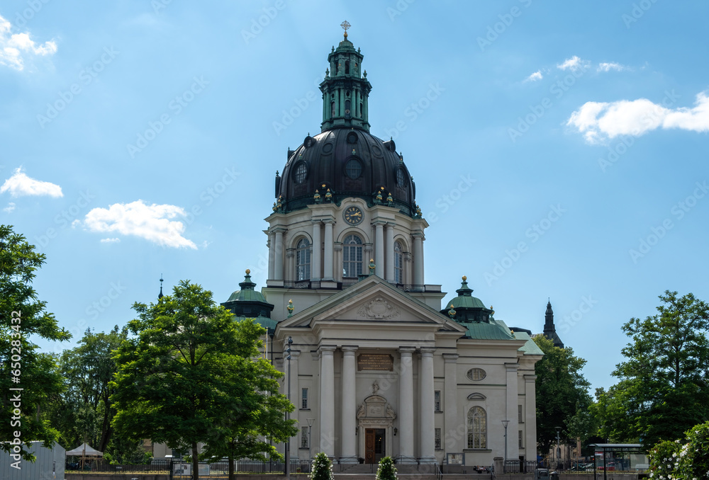 Gustaf Vasa Church religious destination Stockholm, Sweden. Gustaf Vasa Kyrka, Cathedral Temple.