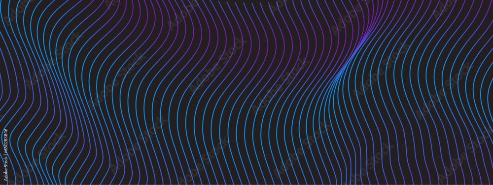 Abstract luxury wavy flowing dynamic smooth curve lines isolated on black background. Digital future technology concept. Design used for web design, cover, technology, science, data, music, magazine. Abstract luxury wavy flowing dynamic smooth curve lines isolated on black background. Digital future technology concept. Design used for web design, cover, technology, science, data, music, magazine.