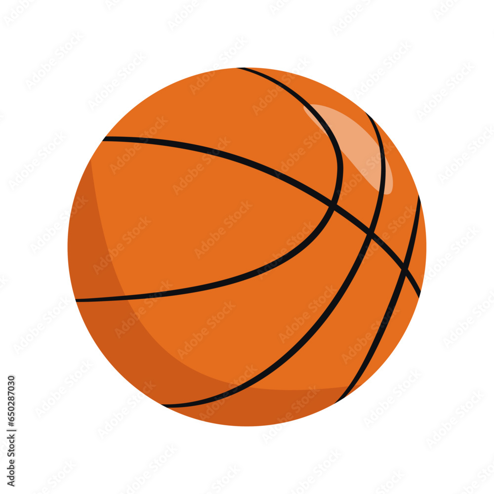 Vector Basketball. Isolated on white background.