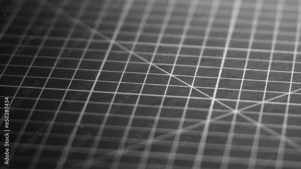 Black and white mat for cutting with grid and numbers. Black and white mat for cutting with grid and numbers.