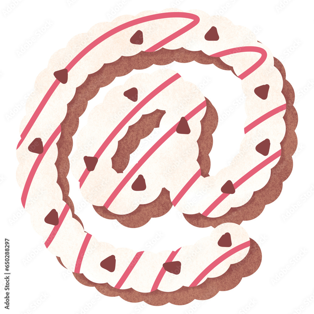 Letters and numbers cartoon sweet candy bakery font Letters and numbers cartoon sweet candy bakery font