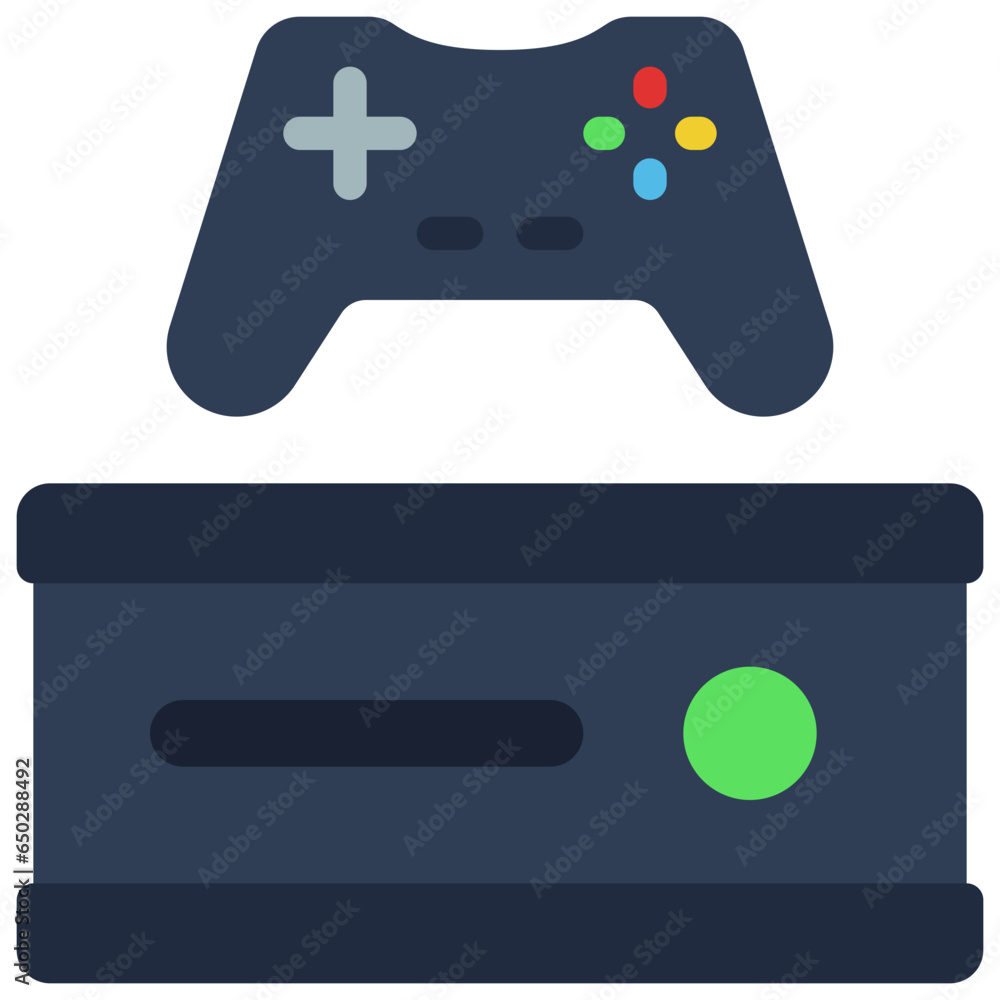 Games Console And Controller Icon Games Console And Controller Icon