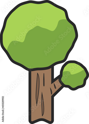 Árvore verde com galho