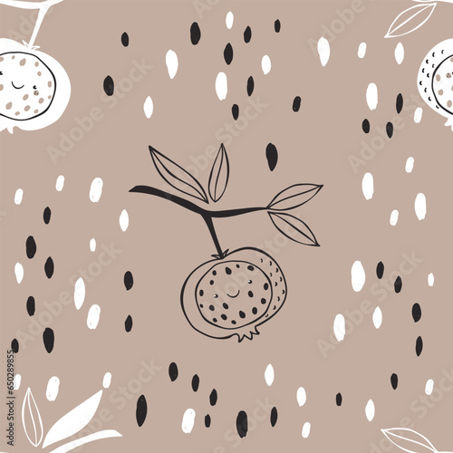 garnet seamless pattern