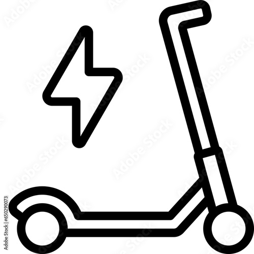 Electric Scooter Icon
