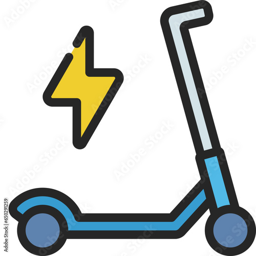 Electric Scooter Icon