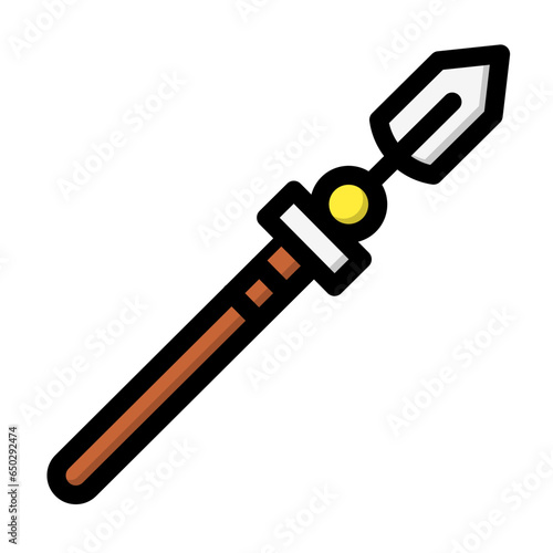 Lance Vector Icon Design Illustration