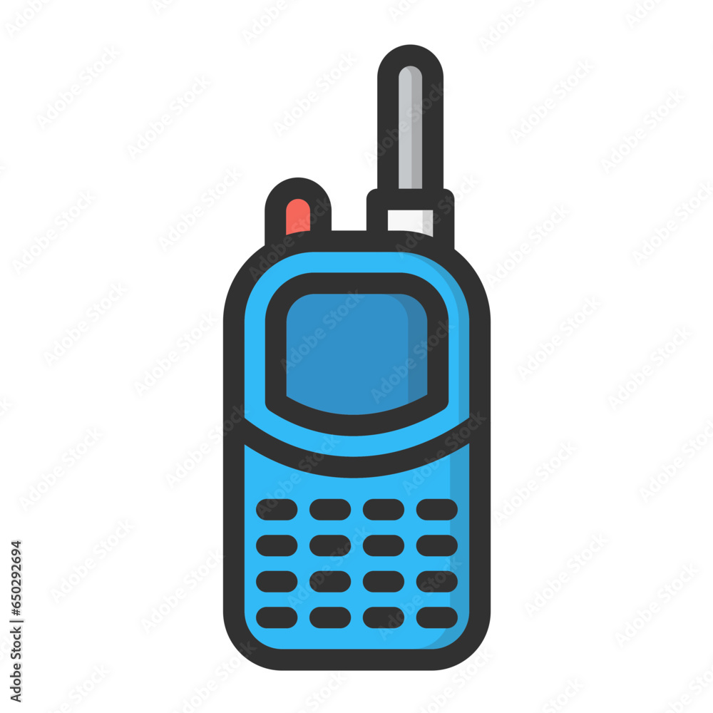 Walkie talkie Vector Icon Design Illustration Walkie talkie Vector Icon Design Illustration