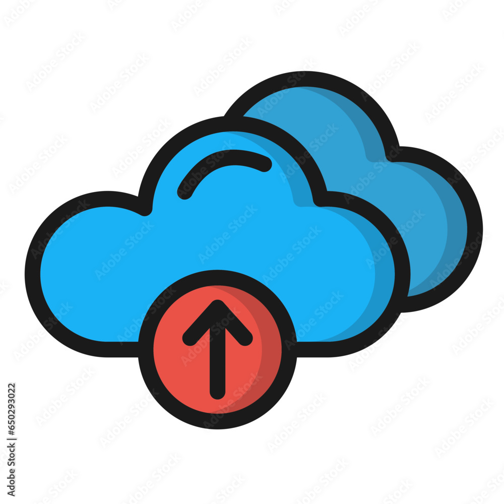 Cloud Upload Vector Icon Design Illustration Cloud Upload Vector Icon Design Illustration