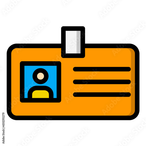 Identification Vector Icon Design Illustration