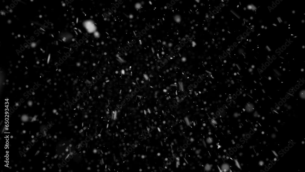 Realistic Snowflake Animation Realistic Snow and Snowflakes animation with seamless Loop, High ...
