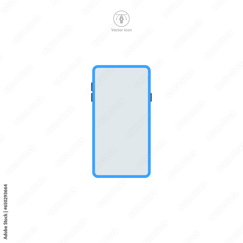 Mobile Phone icon symbol vector illustration isolated on white background Mobile Phone icon symbol vector illustration isolated on white background