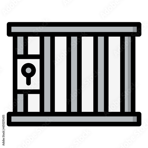 Jail Vector Icon Design Illustration