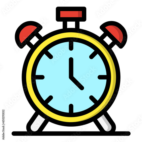 Alarm Clock Vector Icon Design Illustration