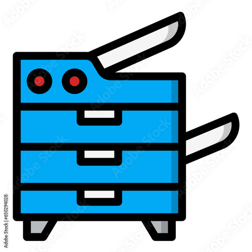 Photocopier Vector Icon Design Illustration